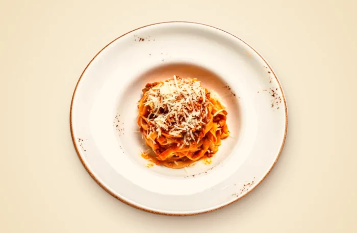 Tagliatelle Bolognese at ArtePasta Durrës